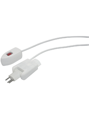 Steffen - 031599 - Inline plug 3-in CH white 1 x Type 12, 031599, Steffen