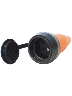 Steffen - STEKO TPE-COUPLER TYP 15 ORANG - Mains Plug N/A orange CH / Type 15, STEKO TPE-COUPLER TYP 15 ORANG, Steffen