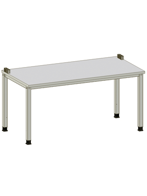 Elabo - L1-00 Z02 - Lab table 1600 x 800 mm light grey, L1-00 Z02, Elabo