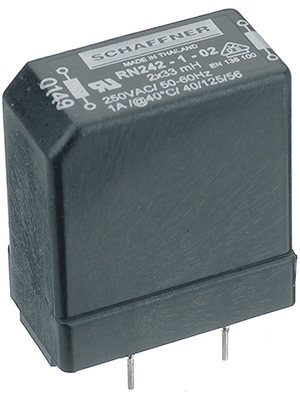 Schaffner - RN242-2/02 - Inductor, radial 6.8 mH  (2x) 2 A  (2x), RN242-2/02, Schaffner