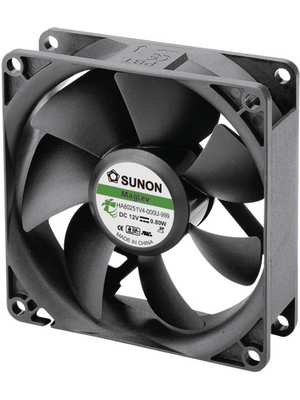 Sunon - HA80251V4-000U-999 - Axial fan DC 80 x 80 x 25 mm 40.25 m3/h 12 VDC 0.8 W, HA80251V4-000U-999, Sunon