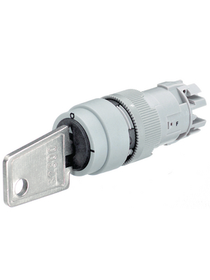 Swisstac - 910-1401-00 - Key switch grey ? 18 mm, 910-1401-00, Swisstac