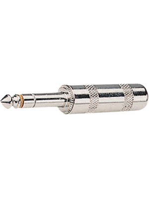 Switchcraft - 297 - Jack plug ?6.35 mm nickel-plated 3P, 297, Switchcraft
