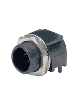 Switchcraft - TRAPC3M - Mini XLR, Receptacle 3 N/A Tini-Q-G? / TRA Horizontal / PCB Mounting black and silver, TRAPC3M, Switchcraft