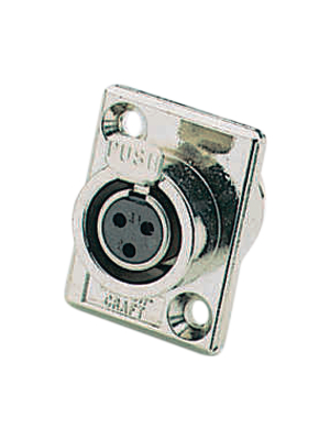 Switchcraft - TY3F - Mini XLR, Receptacle 3 N/A Tini-Q-G? / TY Soldering Connection nickel-plated, TY3F, Switchcraft