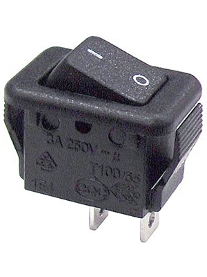 Taiway - R19U-33A-B-2-B-M2 - Rocker switch 1P 3 A 250 VAC, R19U-33A-B-2-B-M2, Taiway