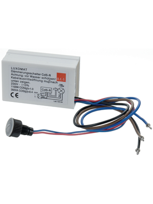 Esylux - CDS-E - Installation Daylight Control Switches 230 VAC 5...300 Lux 1 make contact (NO) IP 20 (Device) / IP 44 (Sensor), CDS-E, Esylux