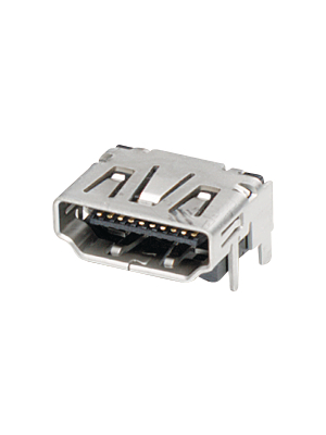 TE Connectivity - 1747981-1 - HDMI connector SMD without flange 19 N/A, 1747981-1, TE Connectivity