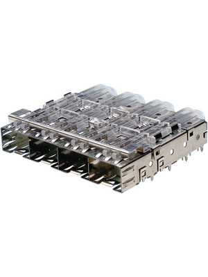TE Connectivity - 1761008-1 - SFP cage 1x4, lightpipesP, 1761008-1, TE Connectivity