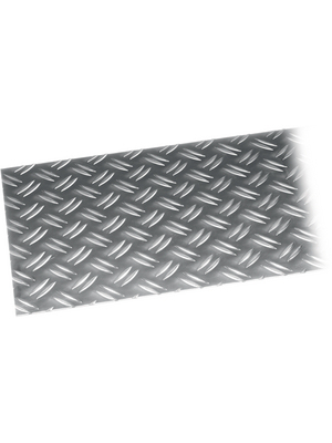 Alfer - 4001116371547 - Aluminium chequered plate 500 x 250 x 2.0 mm, 4001116371547, Alfer