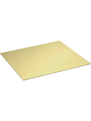 No Brand - EN CW508L 0,8X300X300MM - Sheet brass, semi-hard 300 x 300 x 0.8 mm, EN CW508L 0,8X300X300MM, No Brand