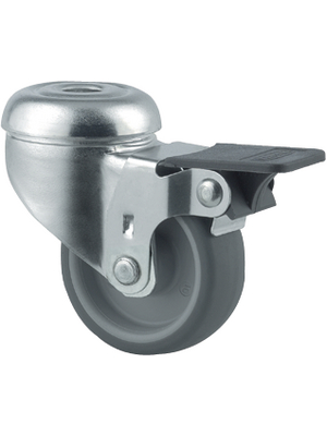 Tente - 2475PJI050P30 - Steering castor with brake 50 mm, 2475PJI050P30, Tente