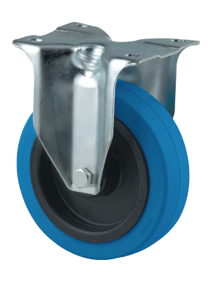 Tente - 3478URF100P62BLAU - Fixed castor 100 mm, 3478URF100P62BLAU, Tente