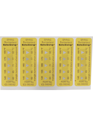 Spirig - CELSI STRIP CS-40/54 - Thermal strip 40...54 C PU=Pack of 10 pieces, CELSI STRIP CS-40/54, Spirig