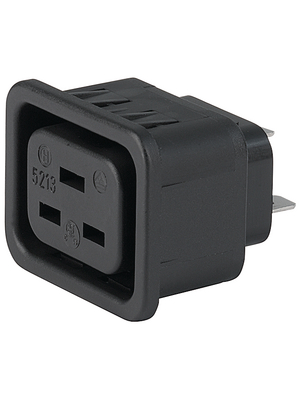 Schurter - 6183.0001 - Flush-mounted device socket C19 Snap-in, 6183.0001, Schurter