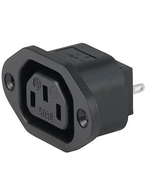 Schurter - 6600.3100 - Flush-mounted device socket C13 Screw mounting, 6600.3100, Schurter
