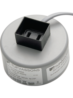 Tufvassons Transformator - TTZ35 230/110V - Isolating transformer 35 VA 230 VAC 110 VAC, TTZ35 230/110V, Tufvassons Transformator