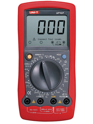 UNI-T - UT107 - Multimeter digital RMS 1999 digits 750 VAC 1000 VDC 10 ADC, UT107, UNI-T