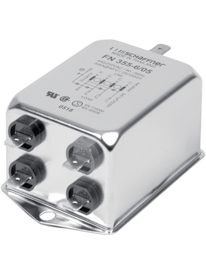 Schaffner - FN355-3/05 - Mains filter Phases 3 3 A 440 VAC, FN355-3/05, Schaffner