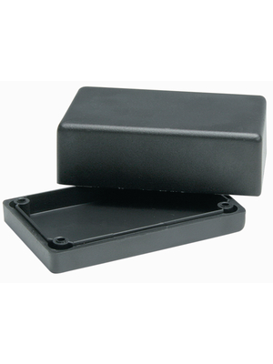Hammond - 1594ABK - Plastic enclosure black 56 x 28 mm ABS IP 00 N/A, 1594ABK, Hammond
