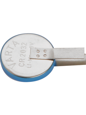 Varta Microbattery - CR2032KM.LF - Button cell battery with lugs Lithium 3 V 230 mAh, CR2032KM.LF, Varta Microbattery