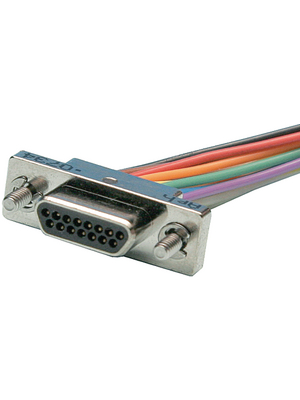 Amphenol - E100RN09P-4E6AB - Micro-D male connector Pitch1.27 mm Poles 9 Micro-D, E100RN09P-4E6AB, Amphenol