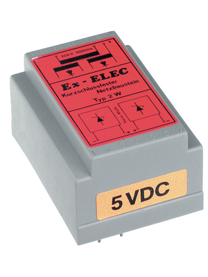 Ex-Elec - VGS2 UNIPOLAR 5 VDC/2 W - DC power supply 2 W 1 output, VGS2 UNIPOLAR 5 VDC/2 W, Ex-Elec