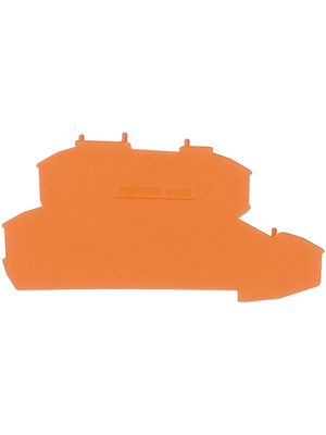 Wago - 2002-2292 - End plate;orange, 2002-2292, Wago