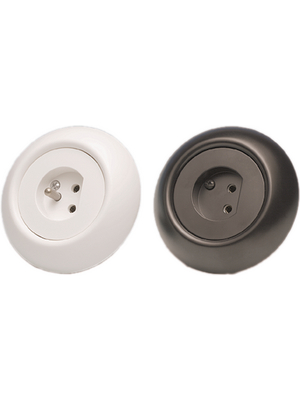 Schneider Electric - E18 950 04 00 - Lamp socket recessed 1-w no earth 85 x 85 x 40 mm 6 A black, E18 950 04 00, Schneider Electric