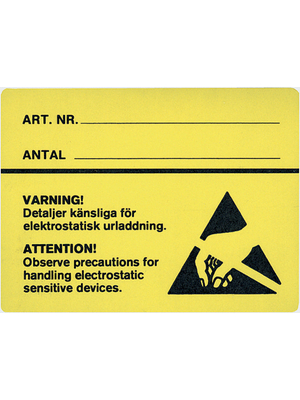 Eurostat - 42-150-6005 - ESD Label, 42-150-6005, Eurostat