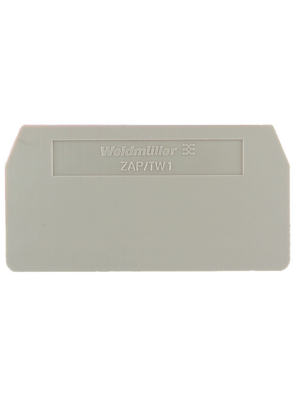 Weidmller - ZAP/TW2DB - Partition plate N/A 30.5 x 2 x 66 mm beige Z Series, 1608770000, ZAP/TW2DB, Weidmller