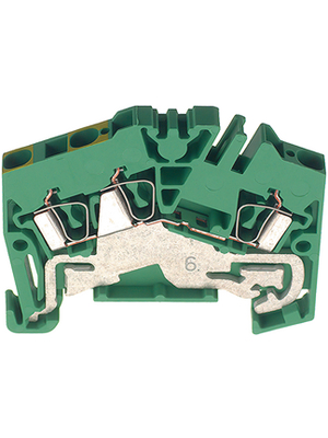 Weidmller - ZPE 2.5-2/3AN GNYE - Terminal block yellow/green 0.5...4 mm2, 1706090000, ZPE 2.5-2/3AN GNYE, Weidmller