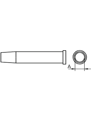 Weller - XT DS - Soldering tip Round shape, XT DS, Weller