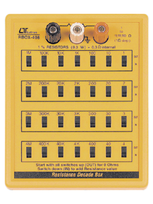 Lutron - RBOX-408 - Resistance Decade 1 Ohm...11.111 MOhm 1 W, RBOX-408, Lutron