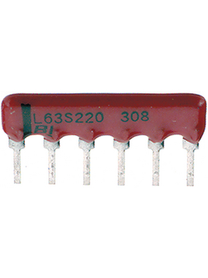 BI Technologies - L063S102LF - Resistor network SIL 1 kOhm    2 %, L063S102LF, BI Technologies