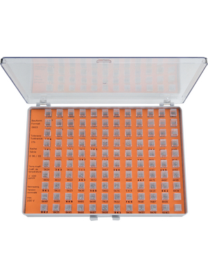 Constructiva - SMD-RCE25 0R...100R - Resistor assortment SMD 0603 0 Ohm...100 Ohm    1 %, 0.1 W E24/E96, SMD-RCE25 0R...100R, Constructiva