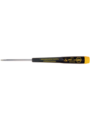 Wiha - 273ESD PH000 X 40 - Screwdriver ESD Phillips PH000, 273ESD PH000 X 40, Wiha