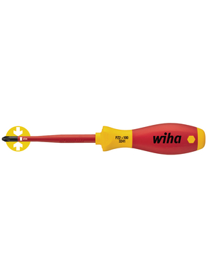 Wiha - 3241_S PZ1 X 80 - Screwdriver VDE Pozidriv PZ1, 3241_S PZ1 X 80, Wiha