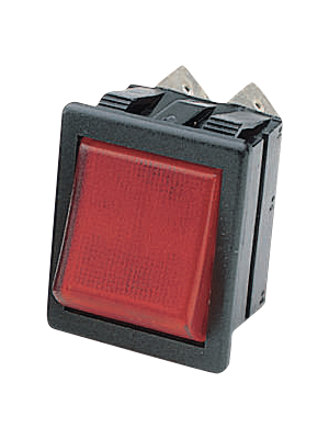 Arcolectric - C1353ATNAB - Rocker switch 2P 16 A 250 VAC, C1353ATNAB, Arcolectric