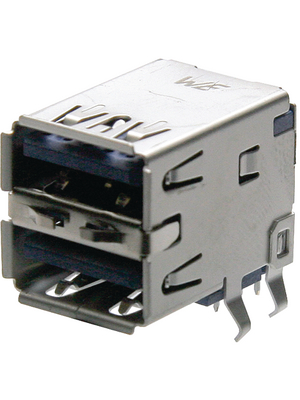 Wrth Elektronik - 692141030100 - Socket, horizontal USB 3.0 A 2 x 9P THD, 692141030100, Wrth Elektronik