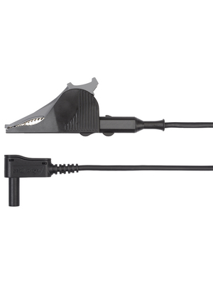 Schtzinger - MSWSAK 7418 / 2.5 / 150 / SW - Safety Test Lead, Crocodile clip black 150 cm, MSWSAK 7418 / 2.5 / 150 / SW, Schtzinger