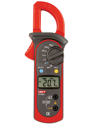 UNI-T - UT202A - Current clamp meter, 600 AAC, AVG, UT202A, UNI-T
