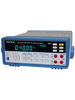 PeakTech - PeakTech 4000 - Multimeter benchtop TRMS AC 1000 VDC 10 ADC, PeakTech 4000, PeakTech