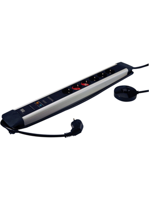 Bachmann - 330.153 - Outlet strip, Foot-Tap Switch, 6xF (CEE 7/4), 1.5 m, F (CEE 7/3), 330.153, Bachmann