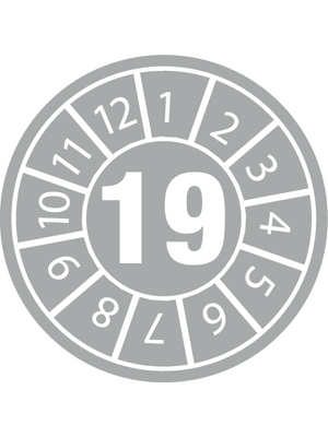 Brady - DATE LBLS 19 DIA15MM B-500 - Date inspection label, DATE LBLS 19 DIA15MM B-500, Brady