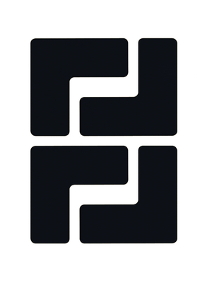 Brady - 104434 - Floor Corner Marks, L-shaped, 104434, Brady