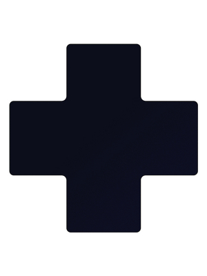 Brady - 104482 - Floor Corner Marks, Crosses, 104482, Brady