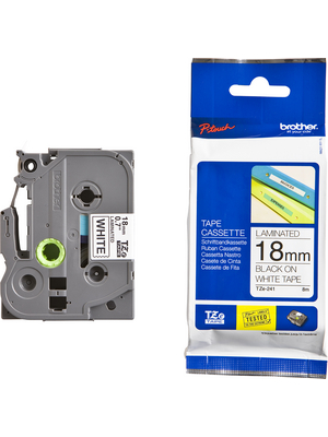 Brother - TZE-161 - Label tape 36 mm black on transparent, TZE-161, Brother