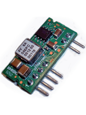 Delta-Electronics - DNS04S0A0R06NFD - DC/DC converter 0.75...5 VDC 6 A, DNS04S0A0R06NFD, Delta-Electronics