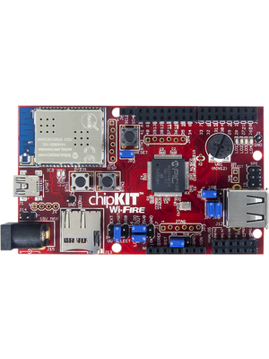 Digilent - 410-302 CHIPKIT WI-FIRE - chipKIT? Wi-FIRE Board SPI / UART / I2C / USB / USB OTG / MicroSD / Wireless LAN PIC32MZ2048EFG100, 410-302 CHIPKIT WI-FIRE, Digilent